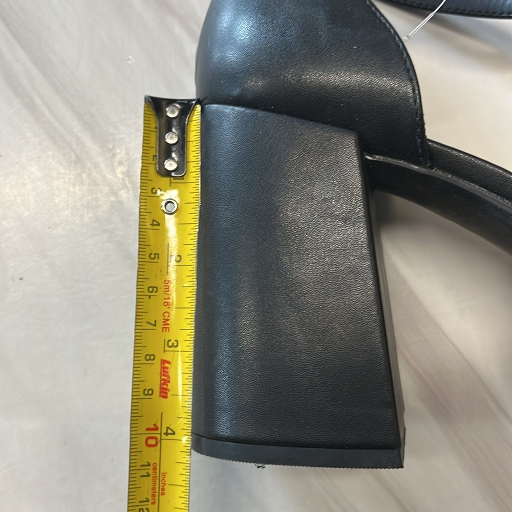 NWOB Wild Fable | Black Ankle Strap Closed Toe Platform Mary Jane Heels 9.5 - Picture 5 of 6